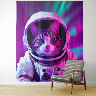 astronaut cat tapestry