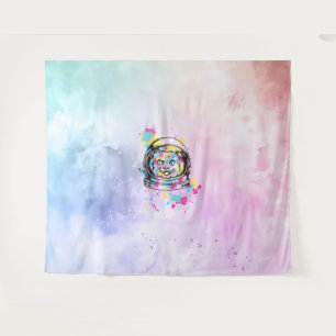 Astronaut Cat Tapestry