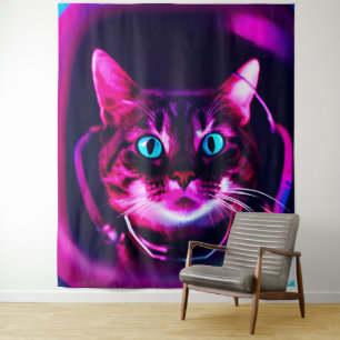 astronaut cat tapestry
