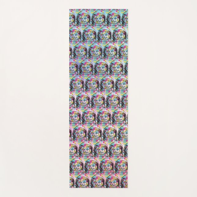 Astronaut Cat Yoga Mat (Front)