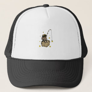 Astronaut Catching Stars Design Trucker Hat
