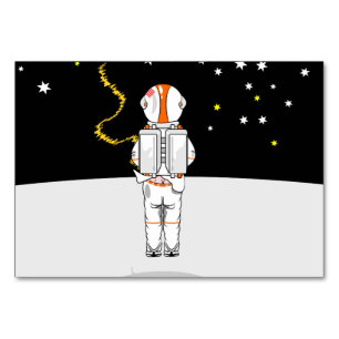 Astronaut Caught Short Weeing in Space Table Number