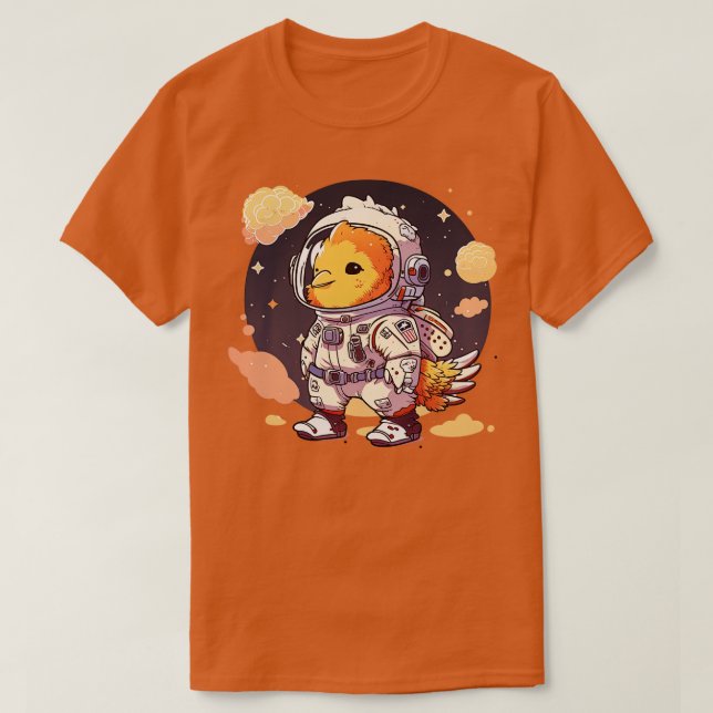 Astronaut Chicken T-Shirt (Design Front)