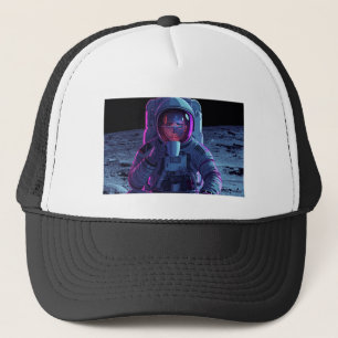 “Astronaut Chill Vibes - Vaporwave Cap” Trucker Hat