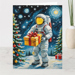 Astronaut Christmas Celebration Card