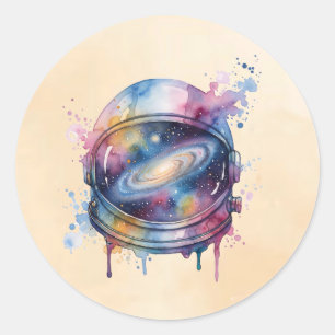 Astronaut Classic Round Sticker