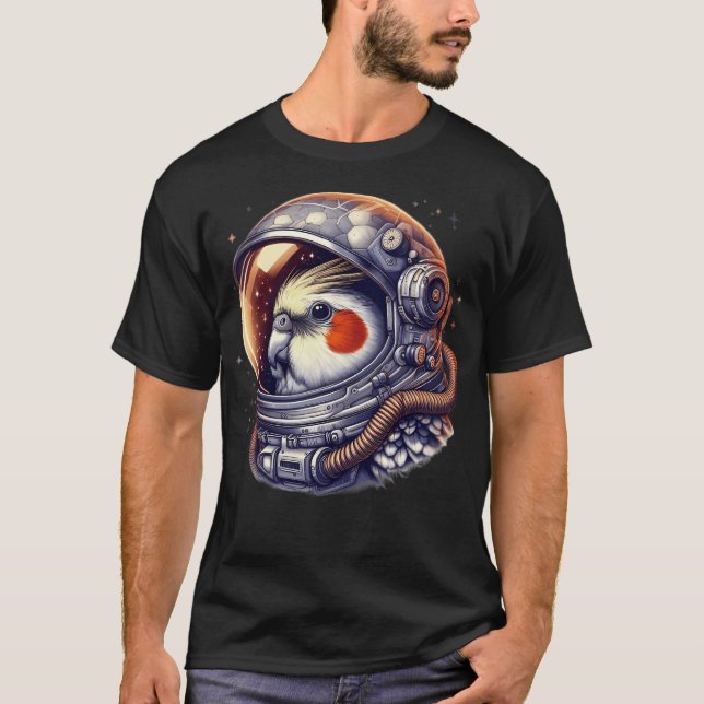 Astronaut Cockatiel T-Shirt (Front)