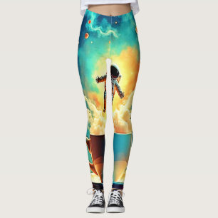 Astronaut Coffee Dream Leggings