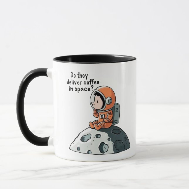 ASTRONAUT COFFEE MUSINGS IN SPACE MUG (Left)