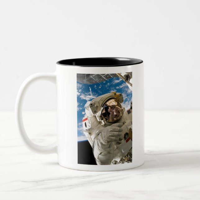 Astronaut Cool Outer Space Pictures Cool  Space Two-Tone Coffee Mug (Left)