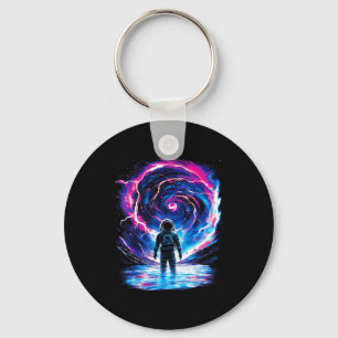 Astronaut Cosmic Outer Space Galaxy Science Key Ring