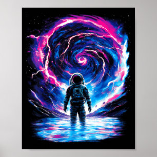 Astronaut Cosmic Outer Space Galaxy Science  Poster