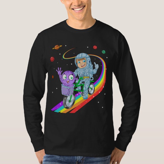 Astronaut cycling T-Shirt (Front)