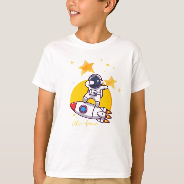 astronaut dance on a rocket T-Shirt (Front)