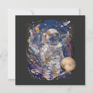 Astronaut design invitation