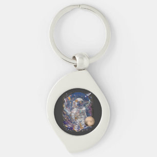 Astronaut design key ring