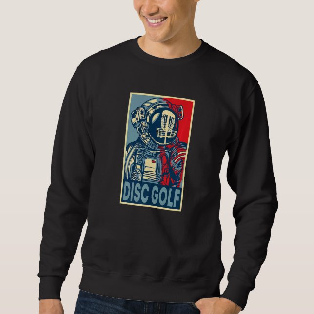 Astronaut Disc Golf Helmet Sweatshirt (Front)