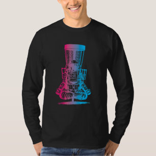 Astronaut Disc Golf Yoga Basket T-Shirt