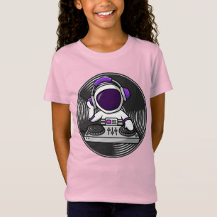 Astronaut DJ Cute Space Music design T-Shirt