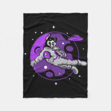 Astronaut Dog Flying In Space
