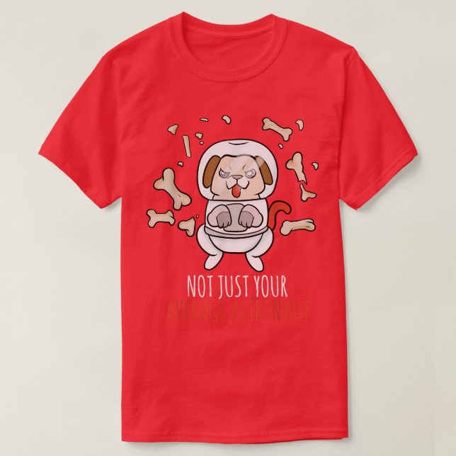 Astronaut Dog T-Shirt (Design Front)