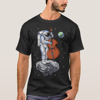 Astronaut Double Bass Player T-Shirt