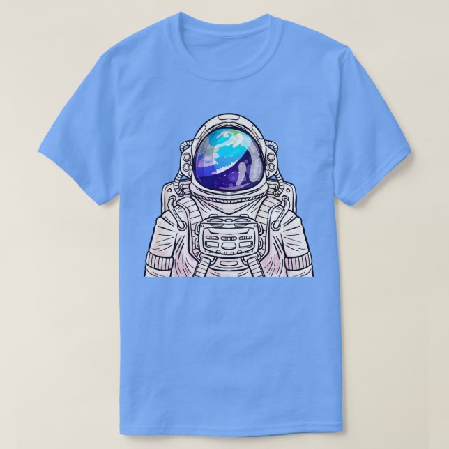 Astronaut Earth Reflex T-Shirt (Design Front)
