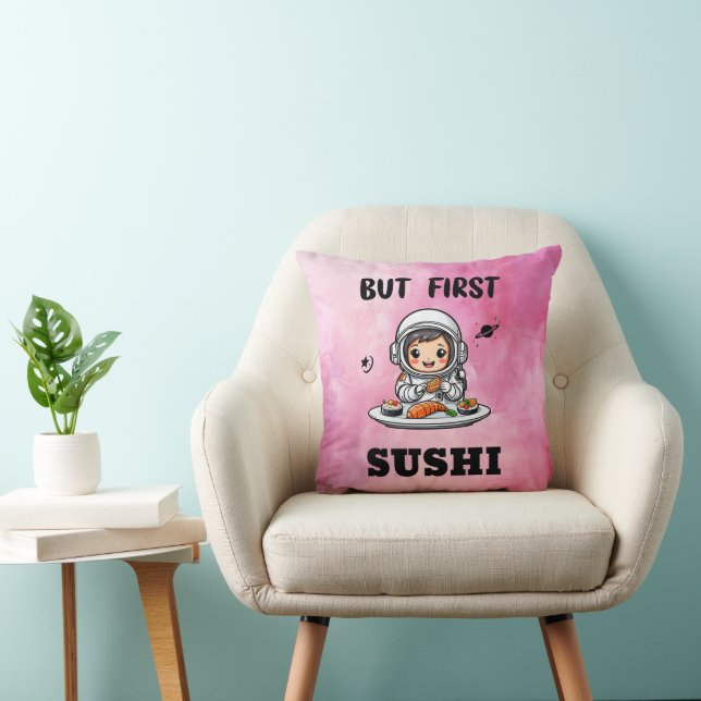 Astronaut eating Sushi Cushion (Chair)
