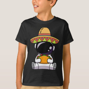 Astronaut Eating Tacos Funny Cinco De Mayo Space M T-Shirt