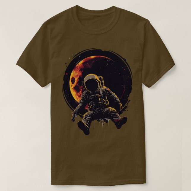 Astronaut Eclipse T-Shirt (Design Front)
