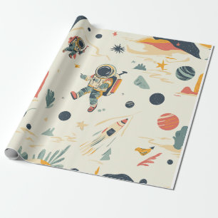 Astronaut Explorer Wrapping Paper