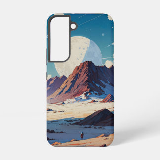 Astronaut Exploring a Vast Alien Desert under Twin Samsung Galaxy Case
