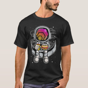 Astronaut Fastfood HEX Coin To The Moon Crypto Tok T-Shirt