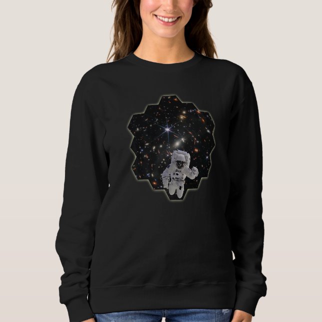 Astronaut First Deep Field Image Webb Space Telesc Sweatshirt (Front)