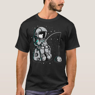 Astronaut Fishing - Funny Outer Space Lovers T-Shirt
