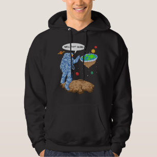 Astronaut flat earth hoodie
