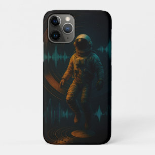 Astronaut Floating in Glitchwave Sound Art Case-Mate iPhone Case