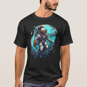 Astronaut Floating in the Water Cool Astronaut Gr T-Shirt
