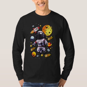 Astronaut Floats Alone Through Space   Lonely Spac T-Shirt