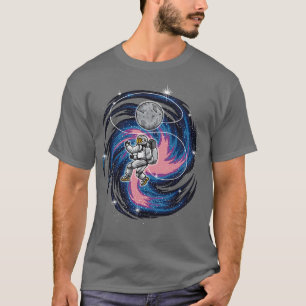 Astronaut Floats In Space Spaceman Galaxy T-Shirt