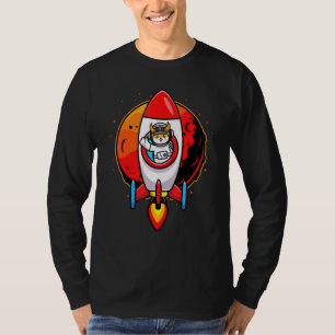 Astronaut Floki Inu Coin To The Moon Crypto Token T-Shirt