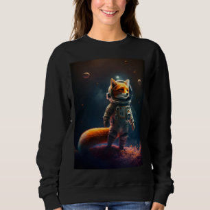 Astronaut Fox In Space Sweatshirt