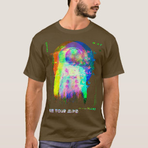 Astronaut Free-Your-Mind Glitchy Melting Vaporwave T-Shirt