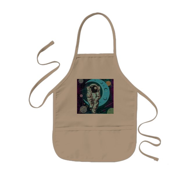 astronaut full colour kids apron (Front)