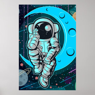 astronaut full colour poster