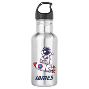 Astronaut Fun Gourde Personalized Child 532 Ml Water Bottle