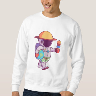 Astronaut , Funny Planets Outer Space Sweatshirt