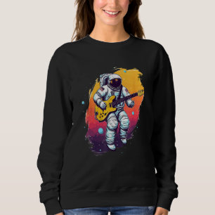 Astronaut Galaxy Space Music Guitar Sweatshirt