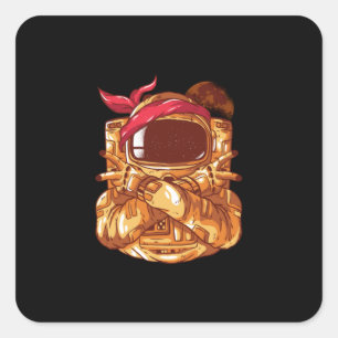 ASTRONAUT GANGSTA SQUARE STICKER