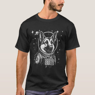Astronaut German Shepherd Space Galaxy Dog Lovers T-Shirt